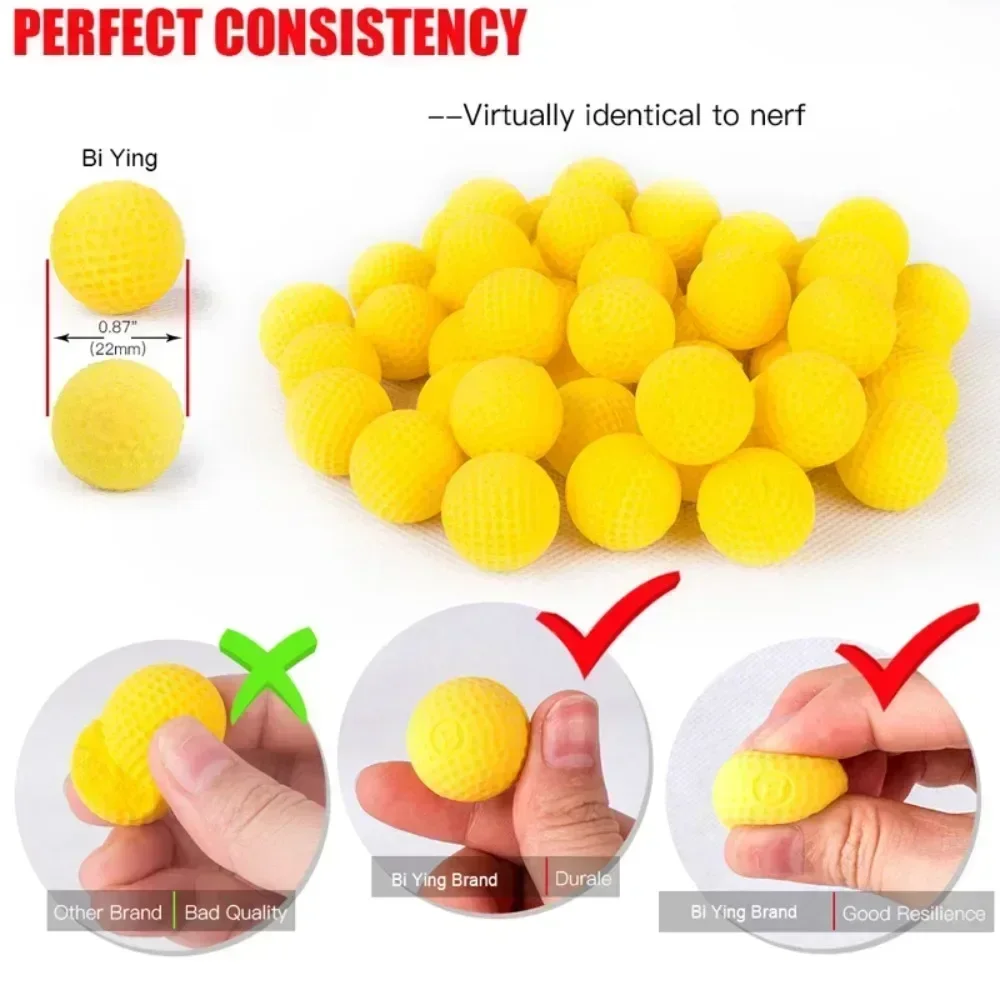 25/50100 colpi per Nerf Refill Rival Darts Toy Gun proiettili per Rival Nerf Toy Gun Ball Dart per Nerf Rival Apollo Zeus Gun