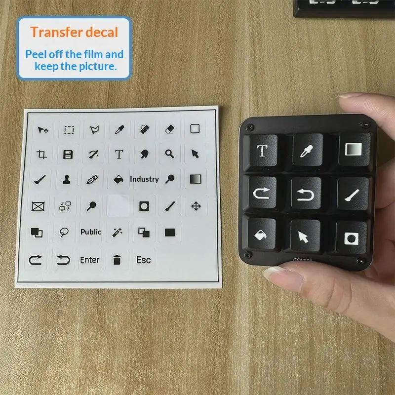 Suitable For CSP/PS Peel-Off Film Keyboard Stickers Transfer Sticker Universal Transparent Side-Engraved Stickers