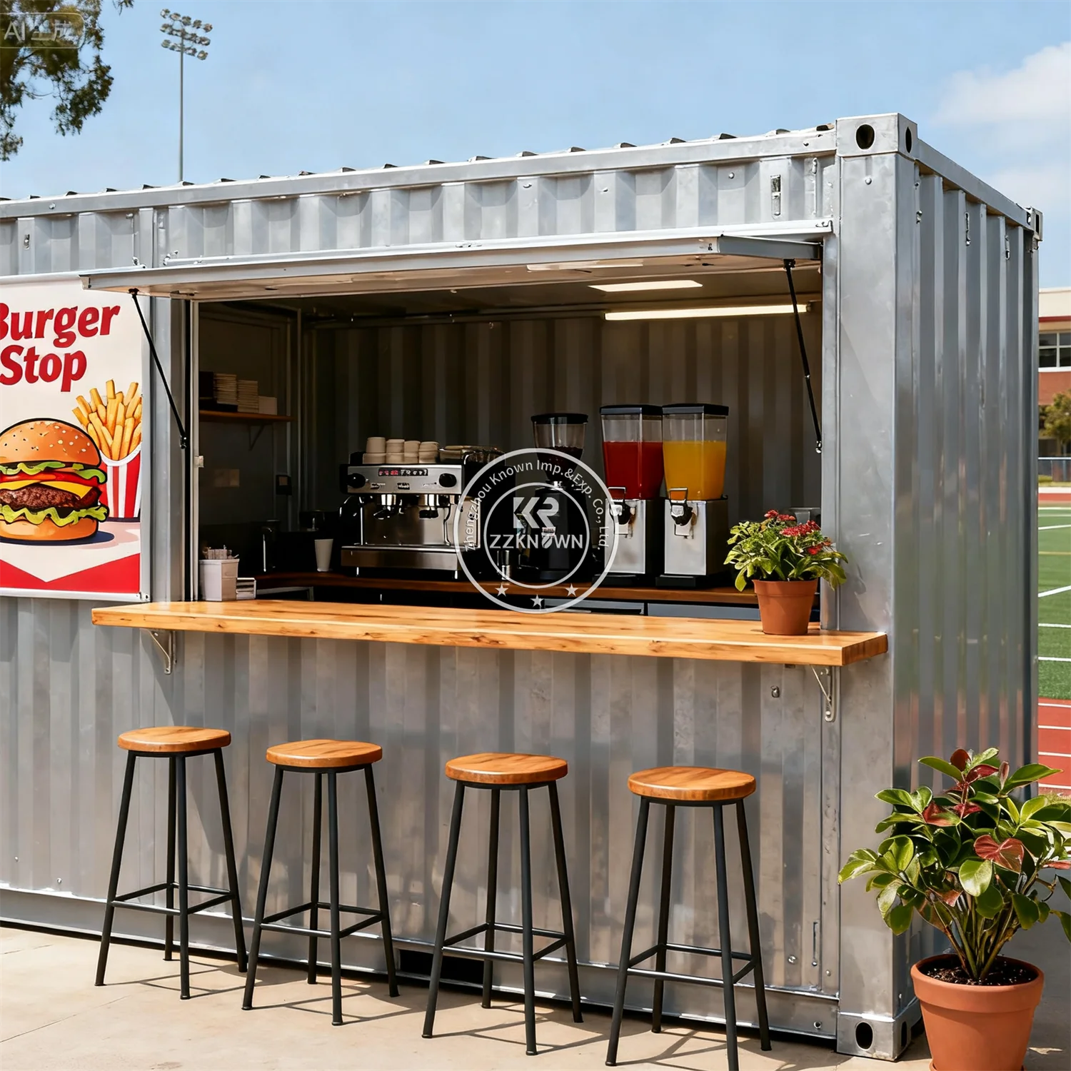 

Portable Prefabricated Mobile Kiosk Restaurant Cafe Shop Bar Container Restaurant Luxury Container Coffee Shop Kiosk For Sale