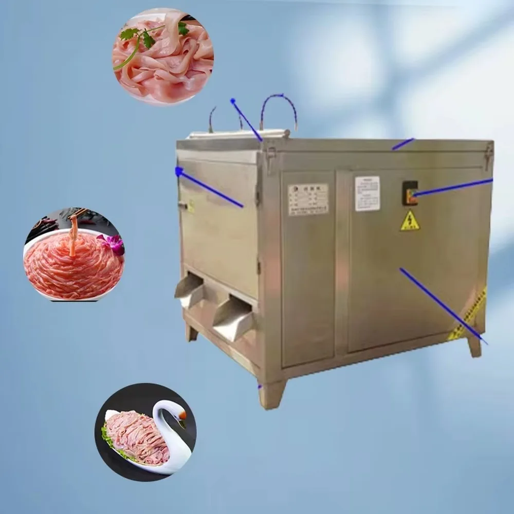 Commercial Pig Intestine Washing Machine High Efficiency Pork Casings Cleaning Cutting Equipment for Food Processing
