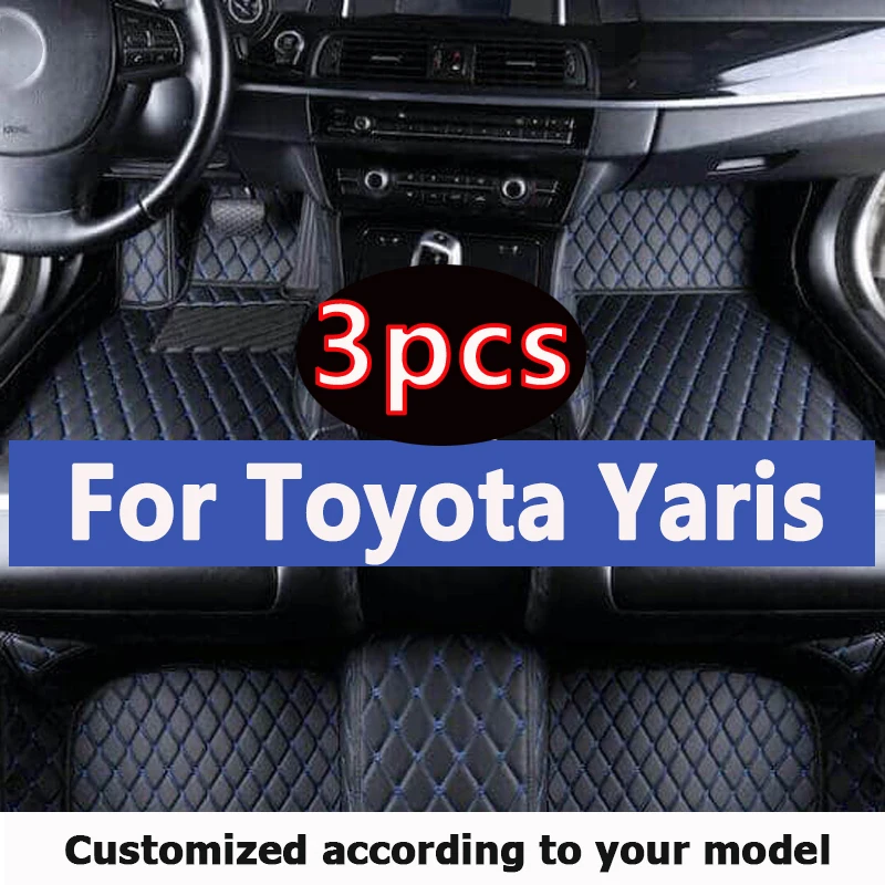 Car Floor Mats For Toyota Yaris 2008 2009 2010 2011 2012 2013 Custom Auto Foot Pads Automobile Carpet Cover Interior Accessories