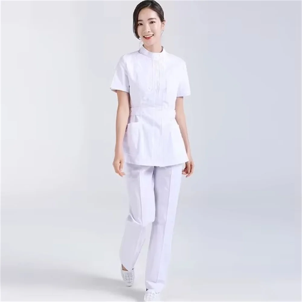 女性用グルーミング施設作業服 スパユニフォーム 白衣 スクラブセット 美容院作業服 女性用男性用スクラブスーツ