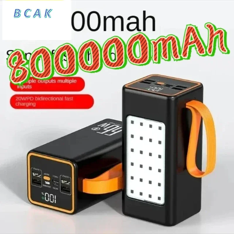 

BCAK discount store outdoor 500000mah 300000mah Upgraded Version Super power bank fast charge with LED Super Large Capacity