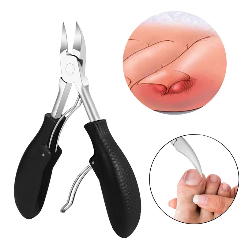 Cortadores de unha de aço inoxidável Removedor de pele morta Pinças Engrown Cortadores de cuidados com os pés Ferramenta de manicure Pedicure Scissors