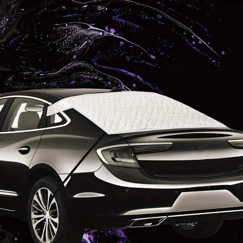 Car Winter Rear Window Snow Shield, Rear Windshield Snow Cover, Quickly Removes Snow, Prevents Ice, Frost, and Snow from Accumulating, Convenient Storage, Does Not Take up Space