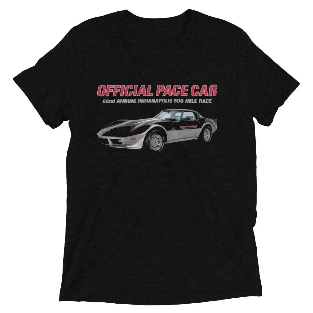1978 C3 Indianapolis 500 Pace Car Tri-blend T-Shirt 100% Cotton O-Neck Summer Short Sleeve Casual Mens T-shirt Size S-3XL