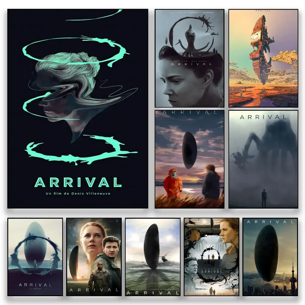 Movie A-Arrival Cinematic Classic Drama Iconic New Poster HD Wall Decor for Bedroom Living Room Dorm Bar Cafe Gift