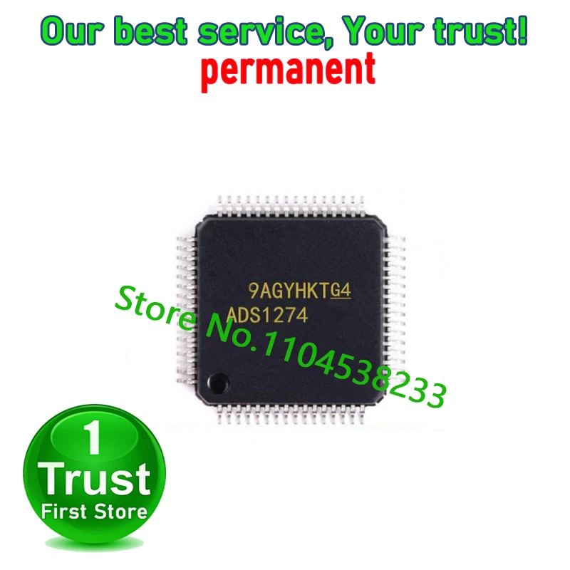 ADS1274IPAPR  ADS1274 10PCS/LOT  ADS1278IPAPR ADS1278 HTQFP64  Trust First   in stock