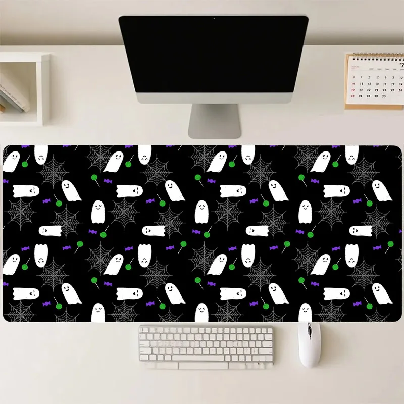 

Ghost Large Gaming Mouse Pad Non-Slip Desk Mat Home Pc Accessories Pad for Computer Mouse Mat Set Up Table Mat Extended Pad