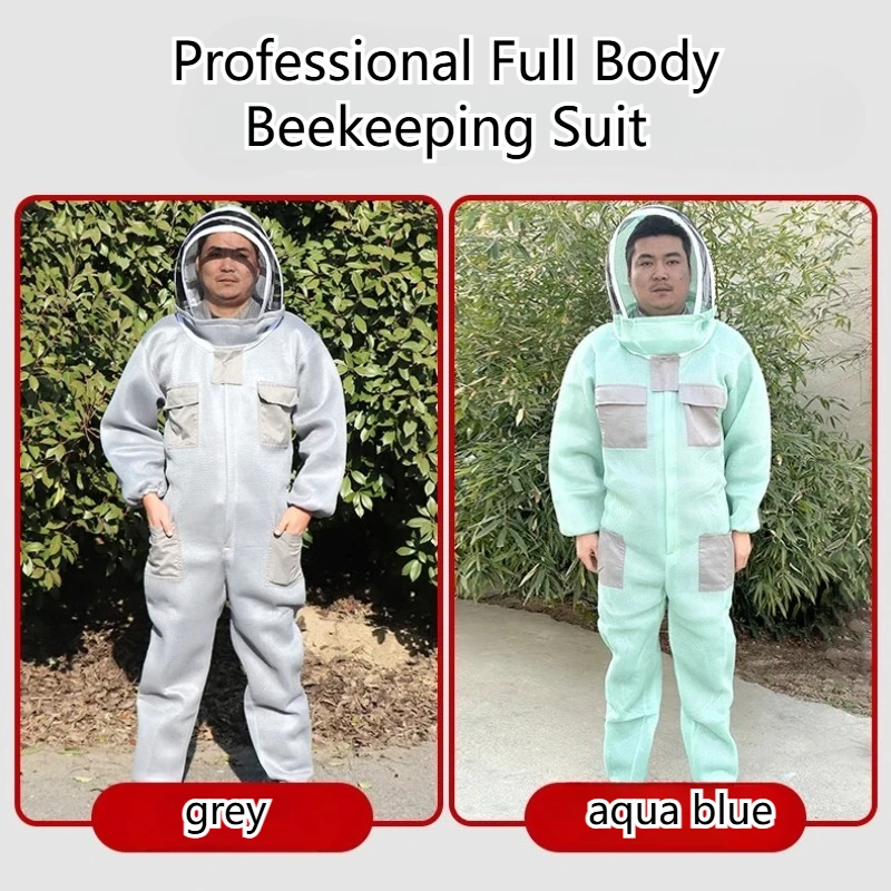 

Professional Full Body Beekeeping Suit for Beekeepers Bee Protection Equipment with Safety Veil Hat And Dress