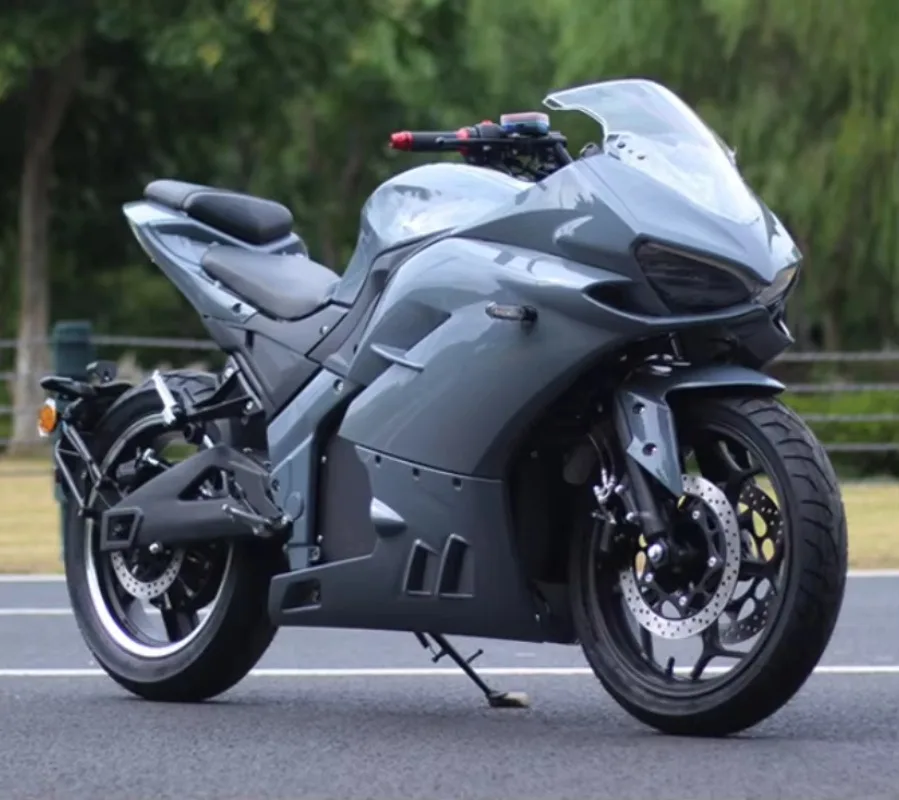 2025 New Style 3000W High-Speed Electric Sport Moped Vintage Racing Motorcycle For Adults 80km/h 72V Voltage Model JL