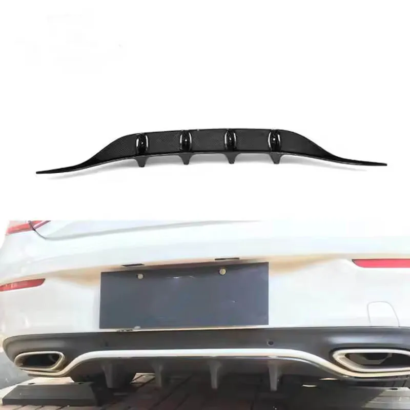 

For 15-18 Mercedes Ben Z C180 C200 C250 C300 C350 C43 AMG 4Matic Sedan Convertible Carbon Fiber Rear Bumper Diffuser