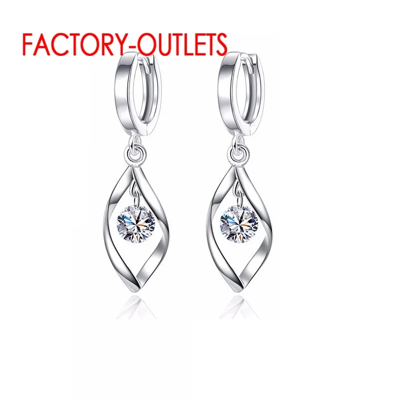 Amazing Discount Genuine 925 Sterling Silver Dangle Earring For Women Korean Earrings Newest Fashion Jewelry Factory Direct Sale