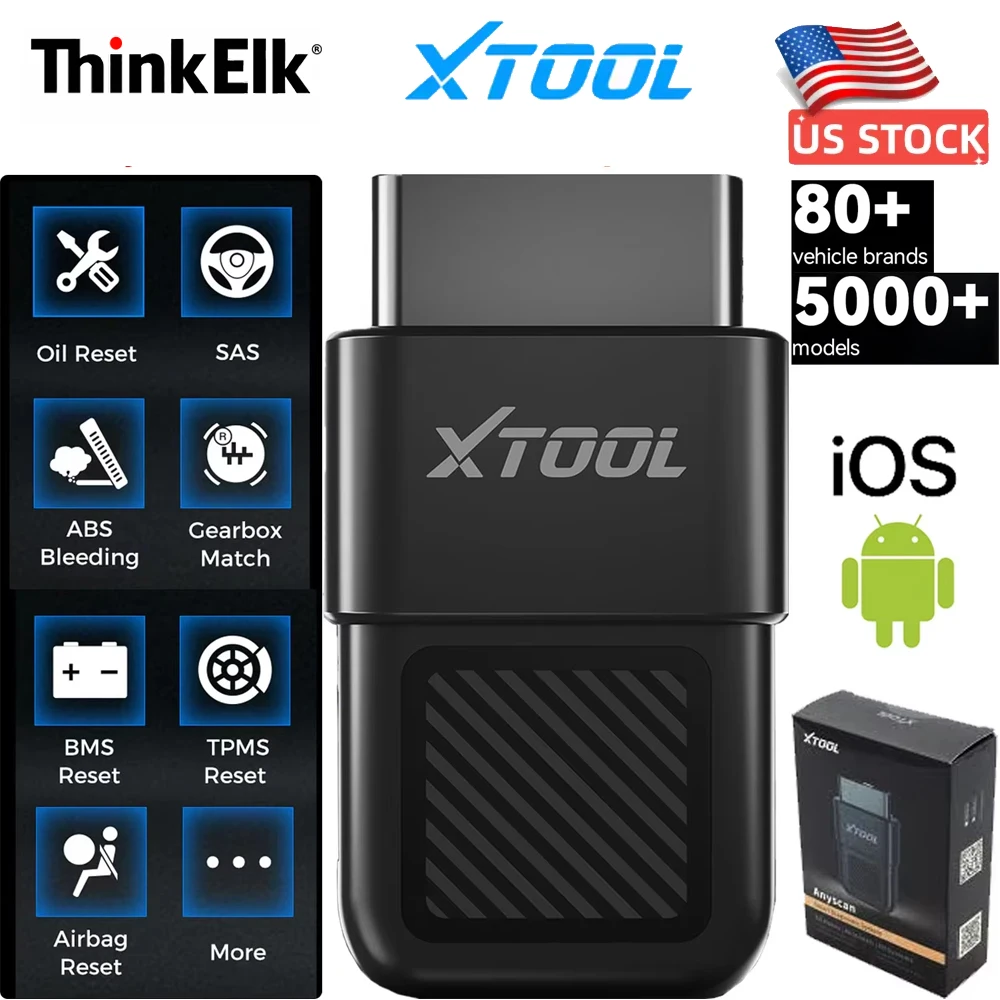 NEW XTOOL Anyscan A30X Car Diagnostic Tool Bi-directional Scanner OBD Bluetooth DTC Code Auto VIN Over 5000 Car Life Free Update