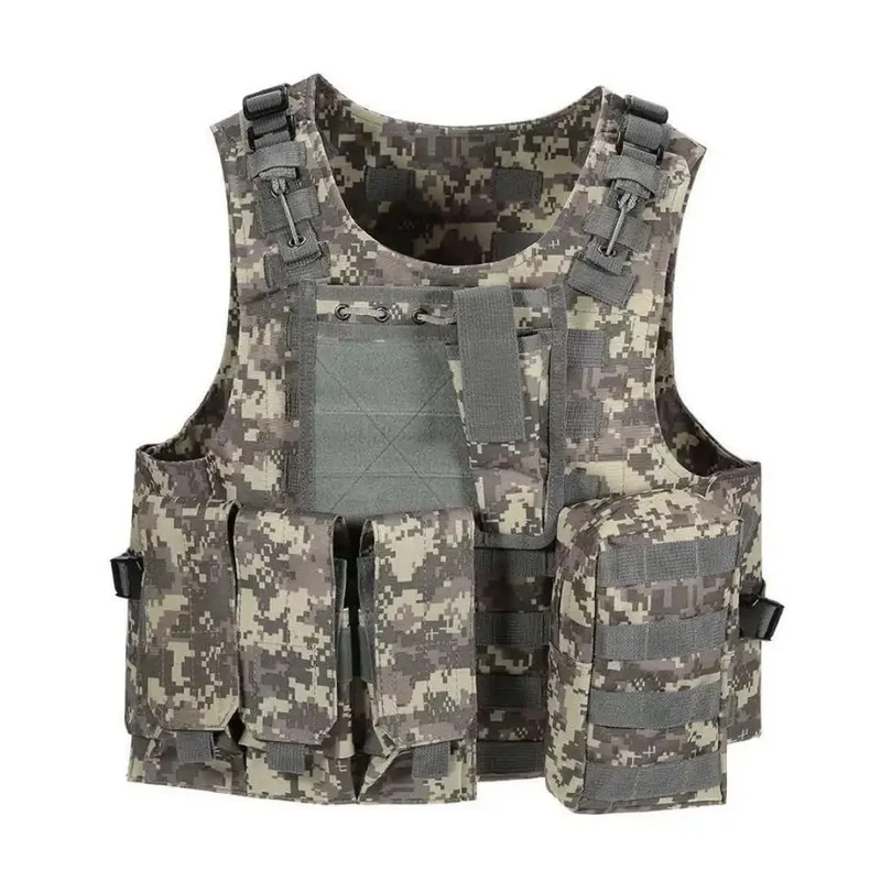 600D Oxford Tactical Vest Mens Hunting Vest Field Battle Airsoft Molle Waistcoat Combat Assault Plate Carrier Vest JJ4746