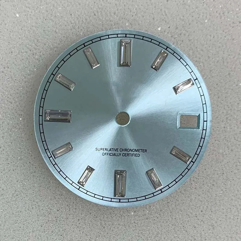 قرص NH35 قرص S قطر 28.5 ملم تاريخ فقط أشعة الشمس مناسب لملحقات تعديل ساعة الحركة NH35/36