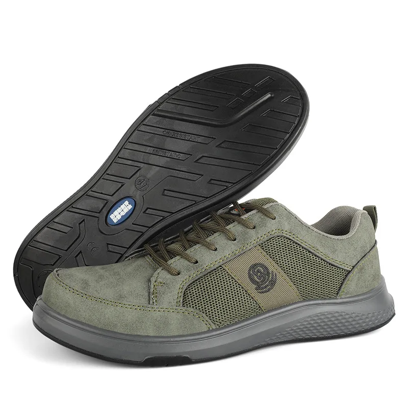 أحذية تأمين العمل الموصلة المضادة للكهرباء الساكنة، أحذية عمل مضادة للتحطيم ومضادة للثقب مخصصة لورشة عمل خالية من الغبار