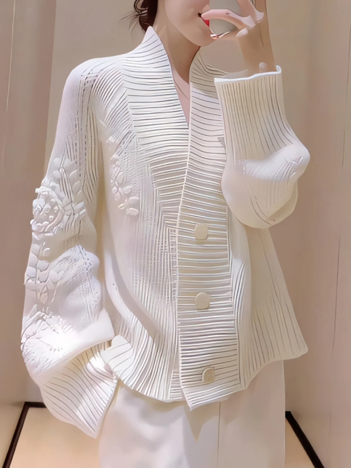 

Белый плотный вязаный кардиган свободного кроя для женщин, модный, осенне-зимний, новинка, бренд Gtuq