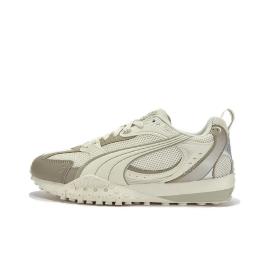 PUMA BLKTOP RIDER V2 Classic And Versatile Low top Casual Shoes Unisex White Coffee 406318-01