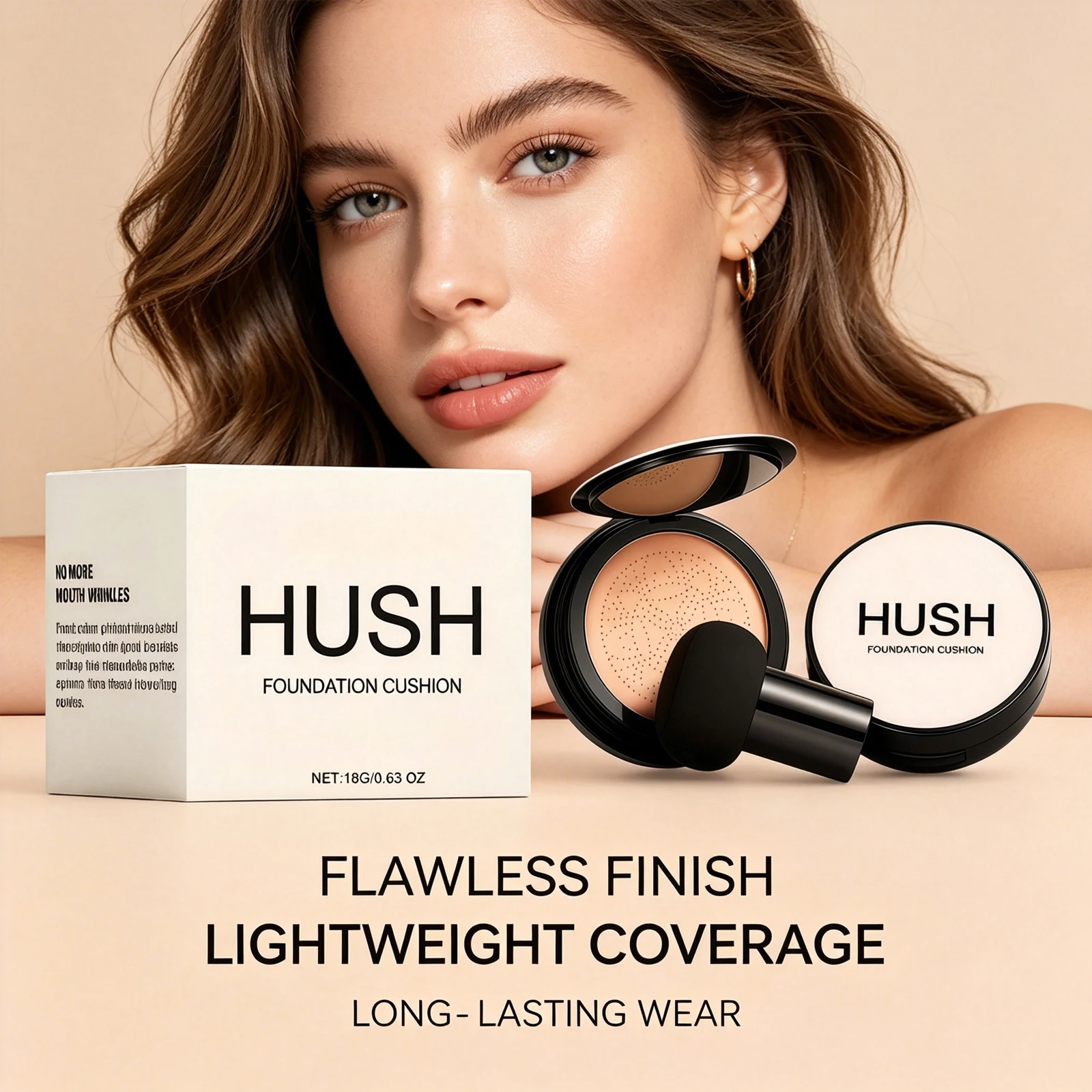 Mushroom Head Air Cushion BB Cream Long Lasting Concealing Moisturizing Even Skin Tone Waterproof Facial Foundation Makeup Base
