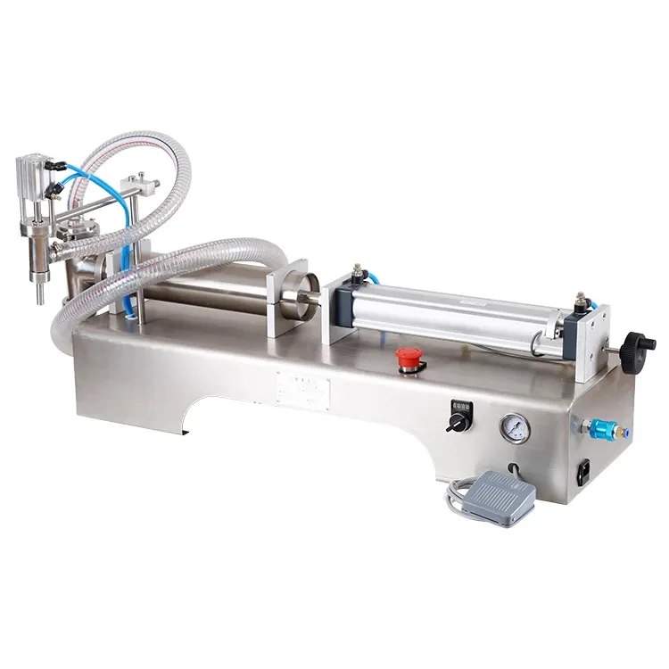 Factory-Priced Semi-Automatic Pneumatic Sauce Filling Machine for Small Quantities Liquid Soap Mineral Water Paste 220V Bags