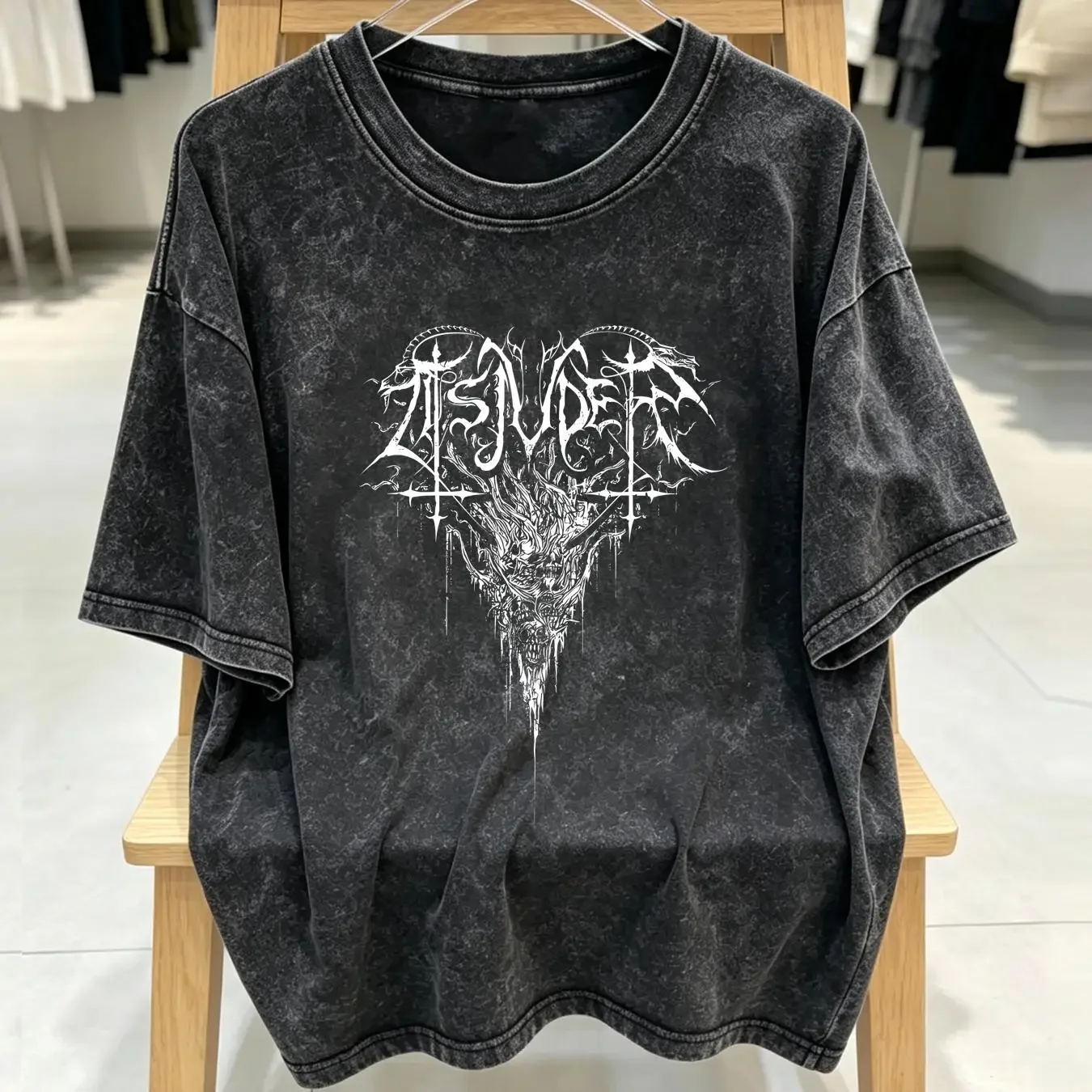 washed T Shirt Tsjuder 'Desert Northern Hell' NEW OFFICIAL vintage Washed Casual fashion Stretched Top For Everyday Wear