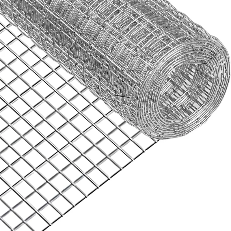 

AB66-Galvanized Hardware Cloth-1/2 Inch Mesh(16In X 6Ft), Welded Wire For Animal And Garden Enclosures Protection