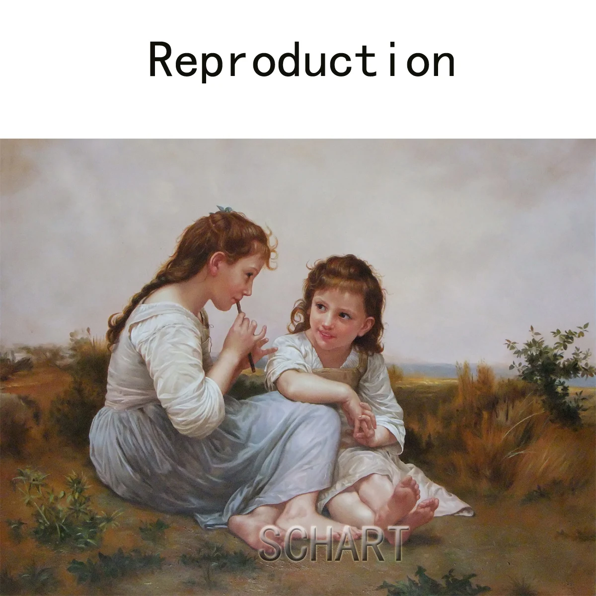 A Childhood Idyll William-Adolphe Bouguereau Hand painted famous painting replica Custom portrait painting Canvas wall art