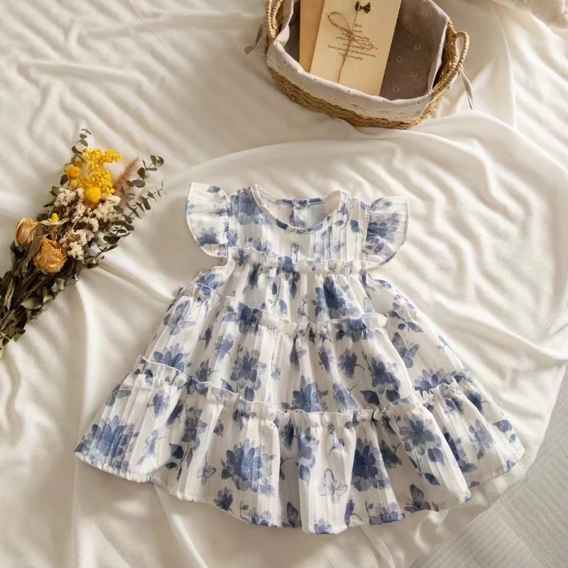 

Girls Floral Dress Summer New Girls Floral Princess Dress Ropa De Niña Kids Clothes