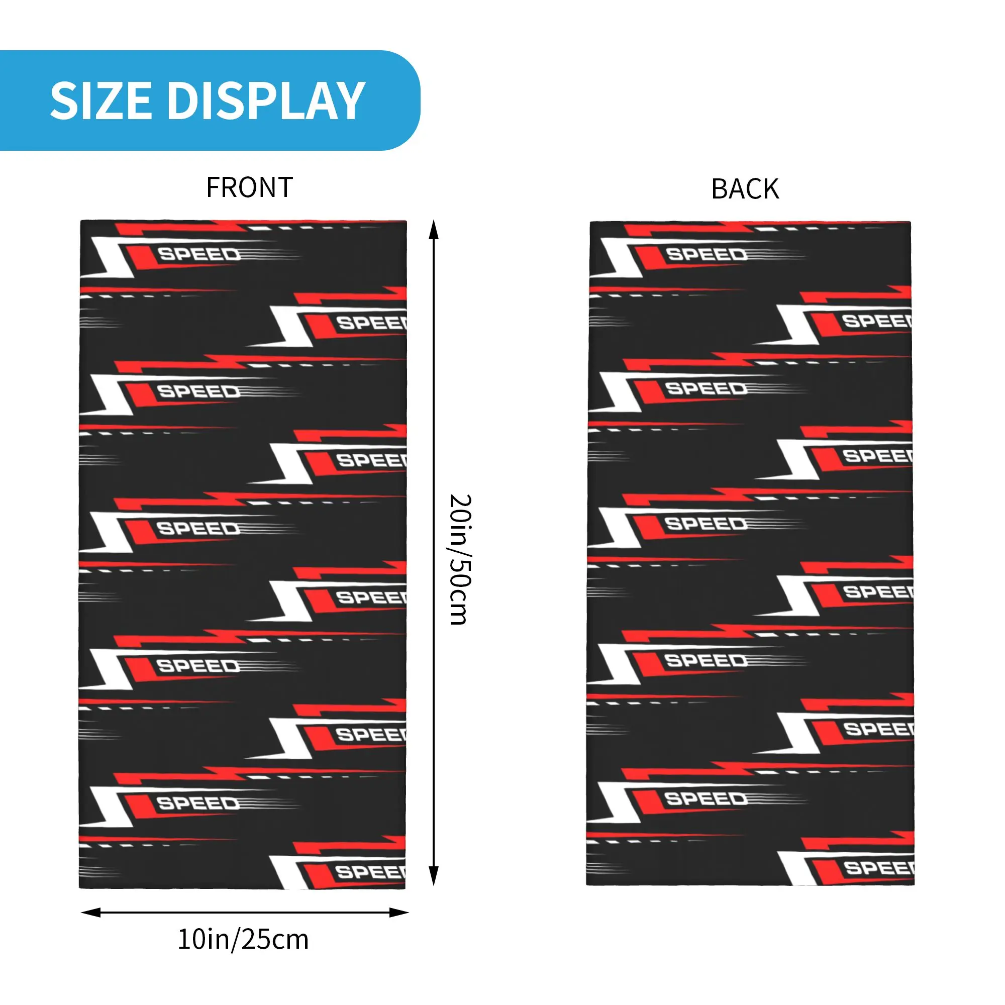 Custom Racing Speed Rally Race Motion Car Winter Headband Neck Warmer Women Men Hiking Tube Scarf Moto  Face Bandana Gaiter