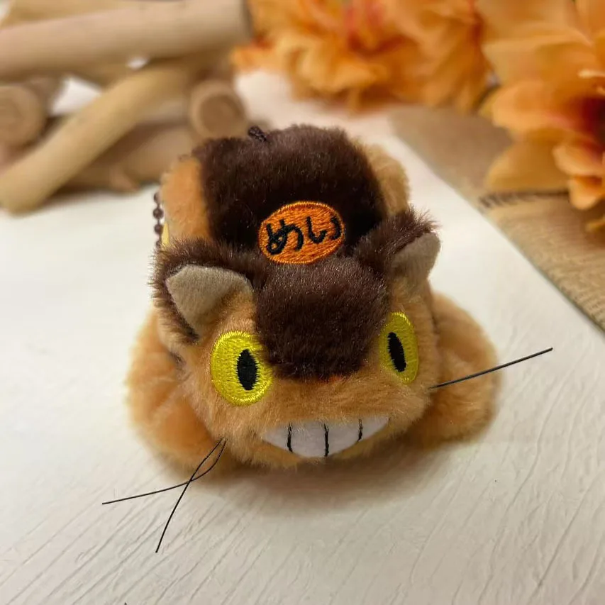 Cartoon Anime Big Cat Bus Münzbörse Kleine Umhängetasche Niedlicher Plüsch-Kartenhalter Anhänger Puppe Geschenke
