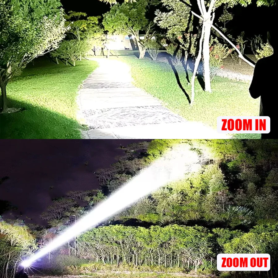 2026 NEW 999000000LM High Power Headlamp USB Rechargeable Headlight 1200W LED Head lamp Outdoor Camping Fishing Head Lantern