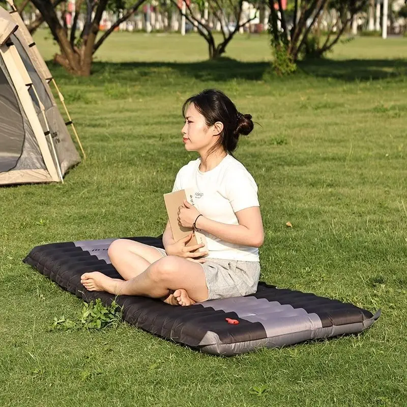 New Foot-stepping Inflatable Mattress Portable Lunch Break Folding Air Mattress Bed Outdoor Camping Thickened InflatableMattress