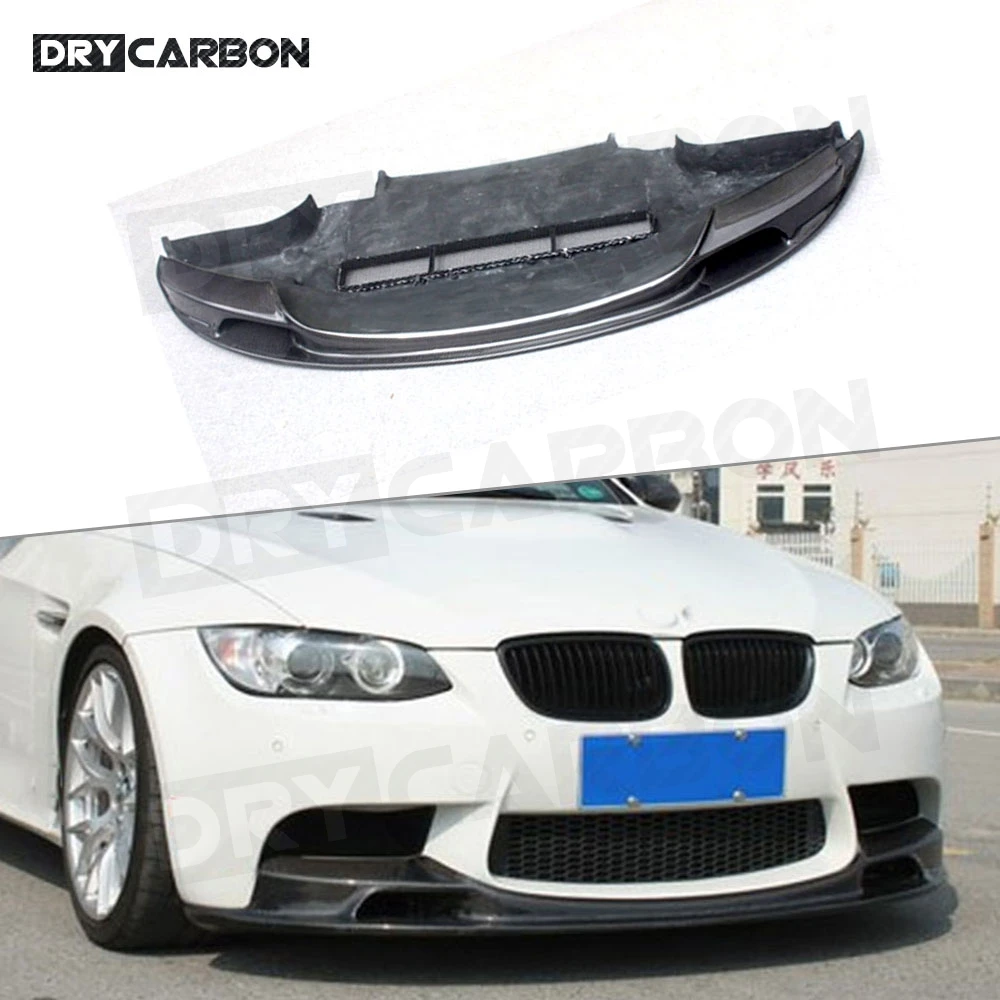 Carbon Fiber Front Lip Spoiler for BMW 3 Series E90 E92 E93 M3 2009-2012 G Style Head Bumper Chin Guard Car Styling Body Kit