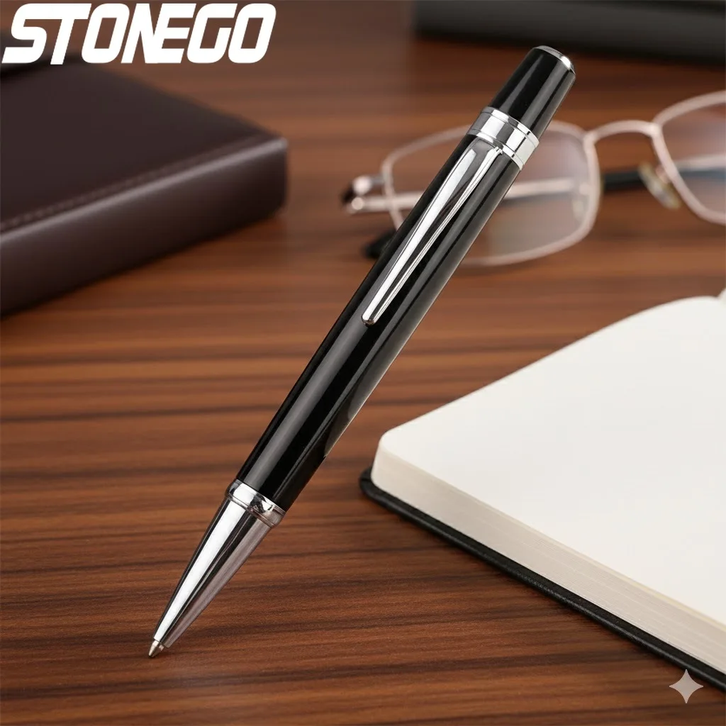 

Mini Rotating Metal Ballpoint Pen Business Advertising Gift Medium Oil Pen Office Supplies