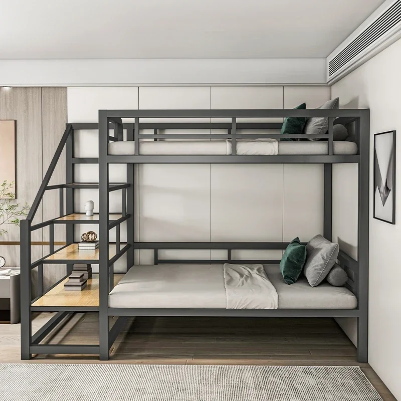 Loft style loft bed space-saving bed bottom bunk modern apartment bed