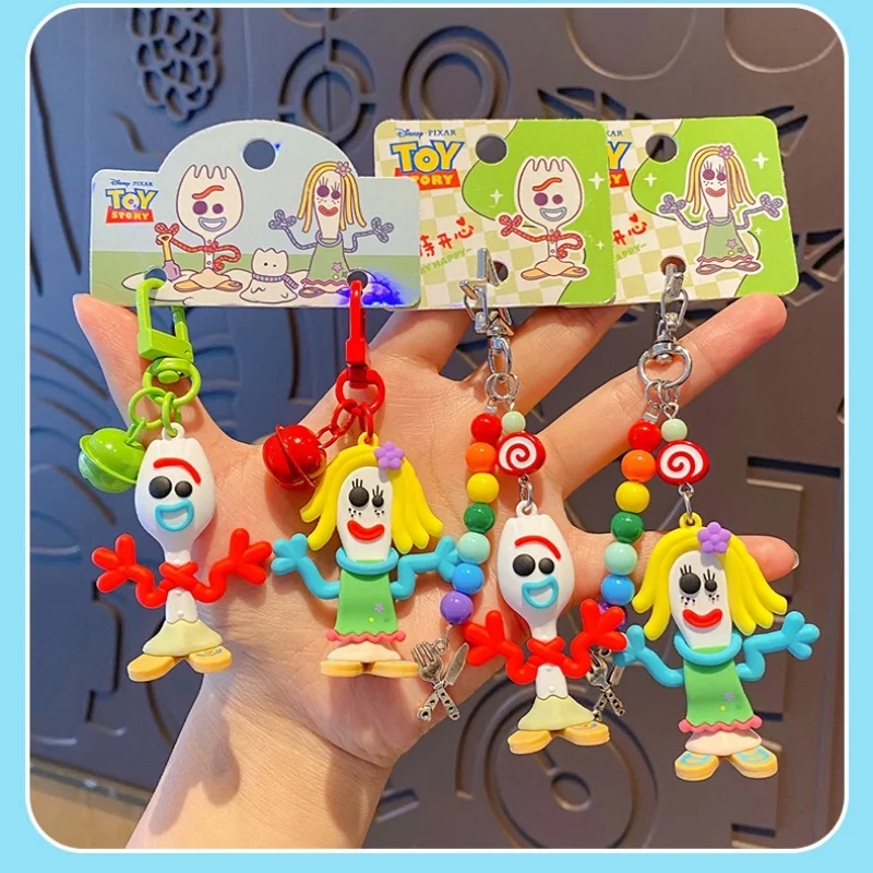 Official Toy Story Forky Series Pendant, Cute Funny Doll Bag Charms, Car Keychain For Gifts