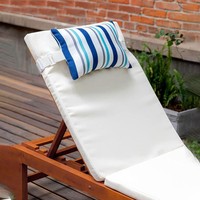 Garden Lounger Cushion Neck Pillow Recliner Headrest Beach Chair Pillow Camp Terrace Lounge Chair Lunch Break Rest Pillow