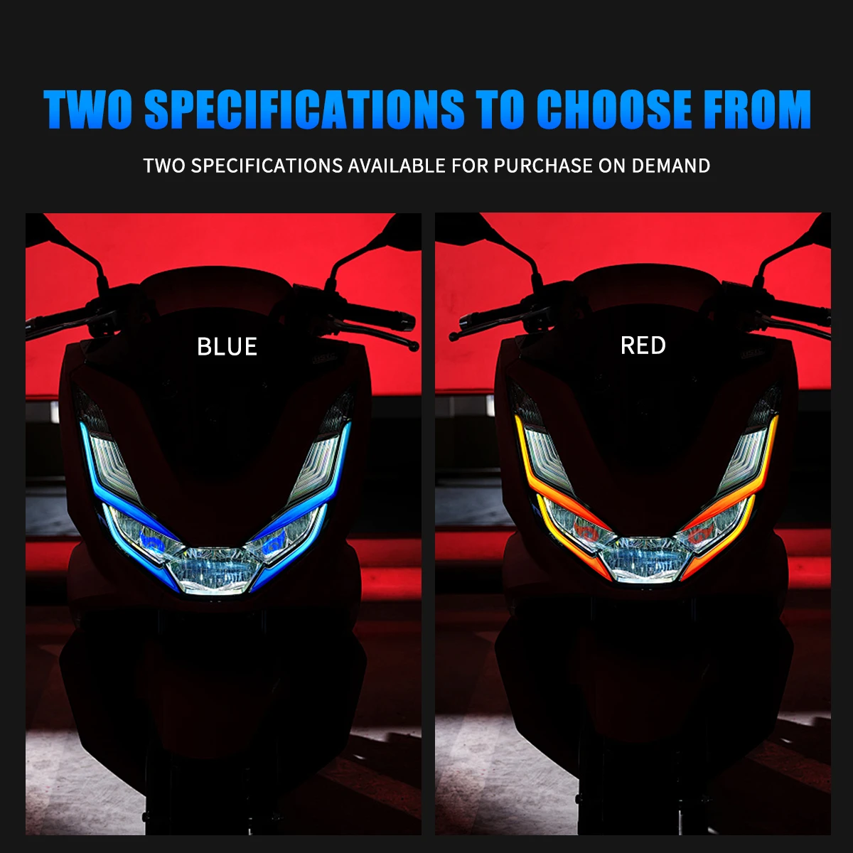 Motorcycle Headlight Stickers For Honda PCX160 Model Self-adhesive Eyes Stickers Motorbike Headlight Decoration Accessories