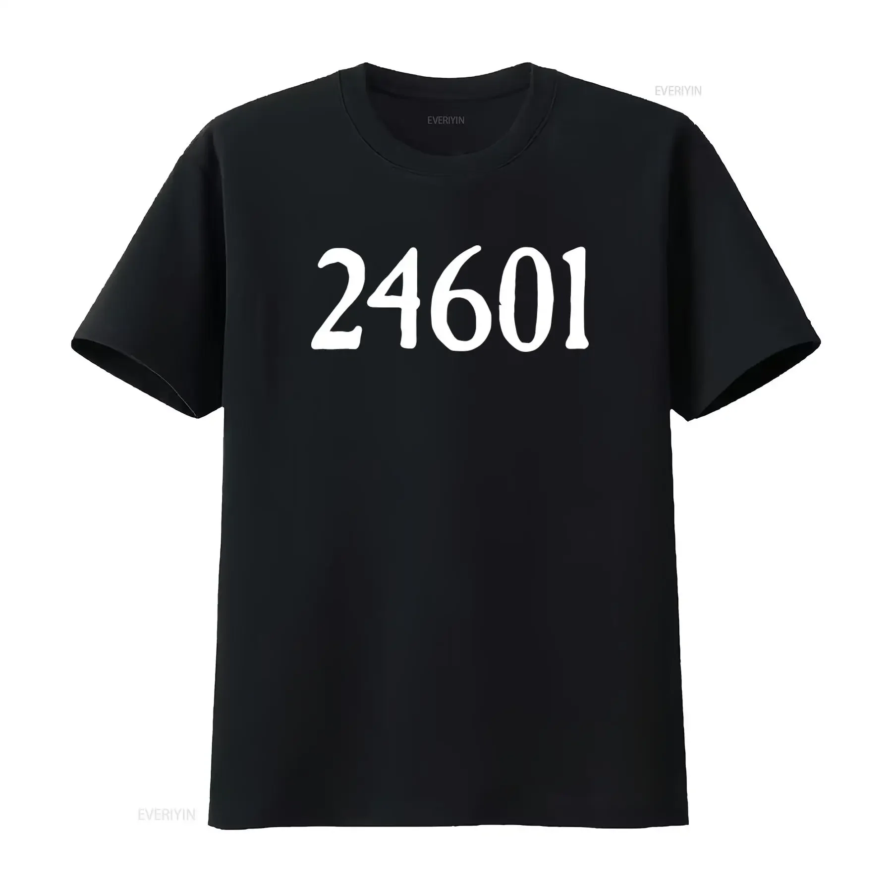 24601 Les Miserables Inspired Premium Cotton T Shirt for  vintage Washed Stylish Comfortable Slightly fashion
