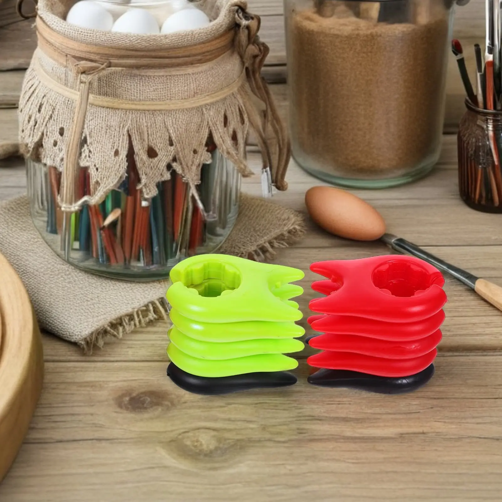 10Pcs Pot Spatula Rack Universal Anti Scald Heat Resistant Kitchen Utensil Holder Clip Organizer Pot Pan Stand Storage Rack