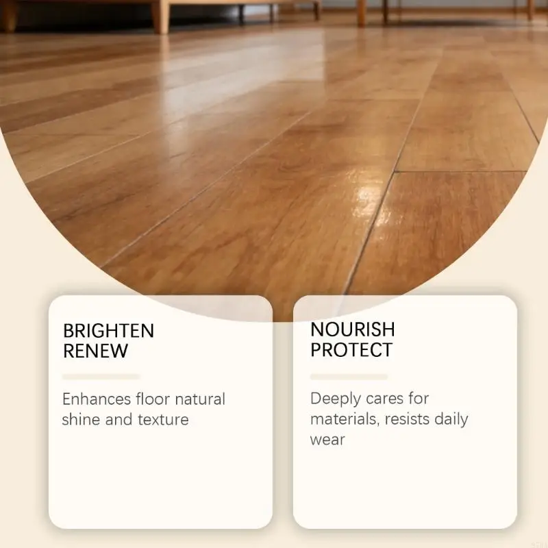 

120ML Floor Cleaner And Polish With Natural Plant Extracts For Deep Cleaning Protections Home Daily Use 87HA