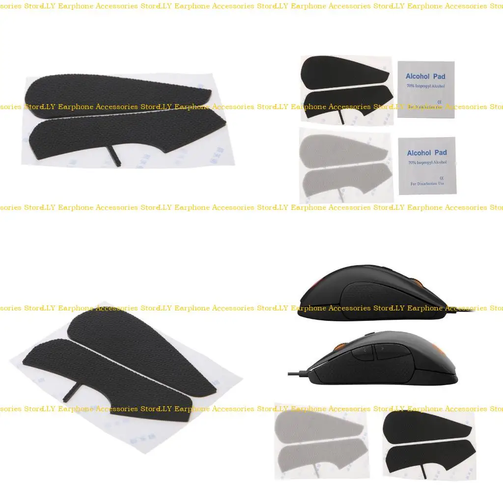 

462E for Steel Series Rival 300 Mouse Skin Anti-Slip Tape Elastics Refined Side Grip