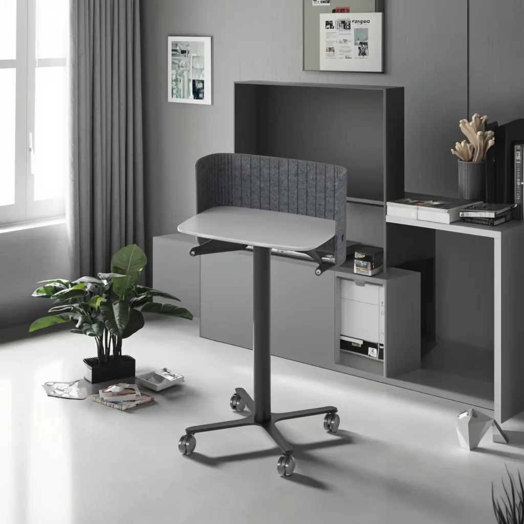 

Регулируемая вертикальная подставка для ноутбука из алюминиевого сплава и дерева. Удобная удобная складная и портативная конструкция для офисного использования.