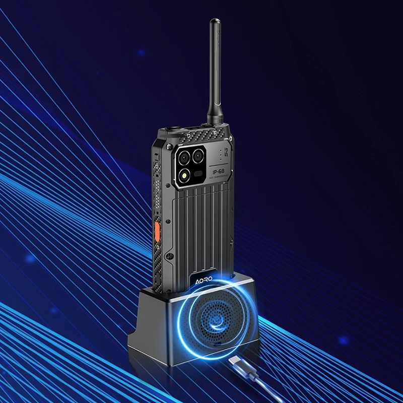 

AORO M8 NFC WIFI GPS 5G Network Android POC DMR Radio And Walkie Talkie IP68 Waterproof Digital Communication Rugged Phone
