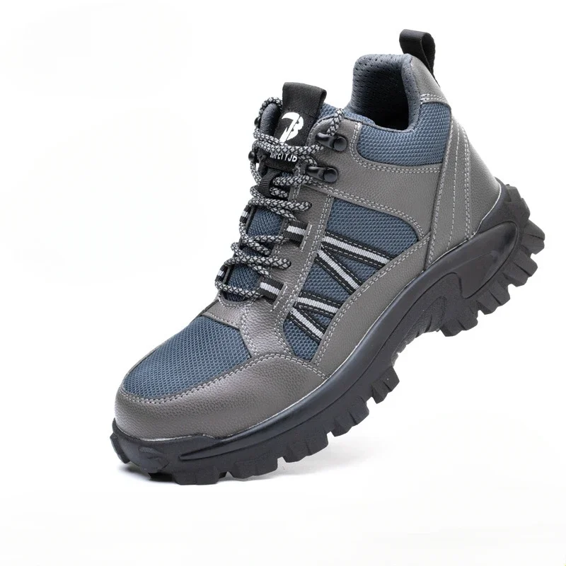 أحذية أمان للعمل للرجال، أحذية رياضية خفيفة الوزن واقية للعمل، أحذية رجالية خفيفة الوزن قابلة للتنفس، أحذية عمل مضادة للثقب #4