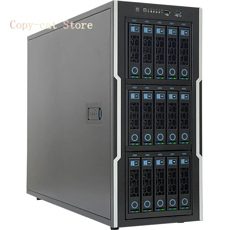 X99 dual X79 main board chassis desktop large tank water-cooled tower server chassis with 9 optical drive