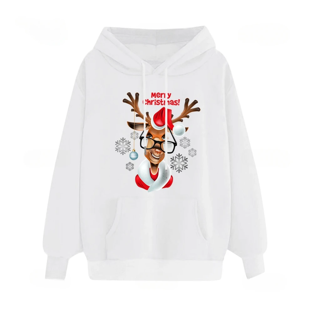 

2024 New Merry Christmas Hoodies Fashion Tracksuit Women Sweatshirt Hoodie Hip Hop Men Clothing Gifts Santa Claus Coat