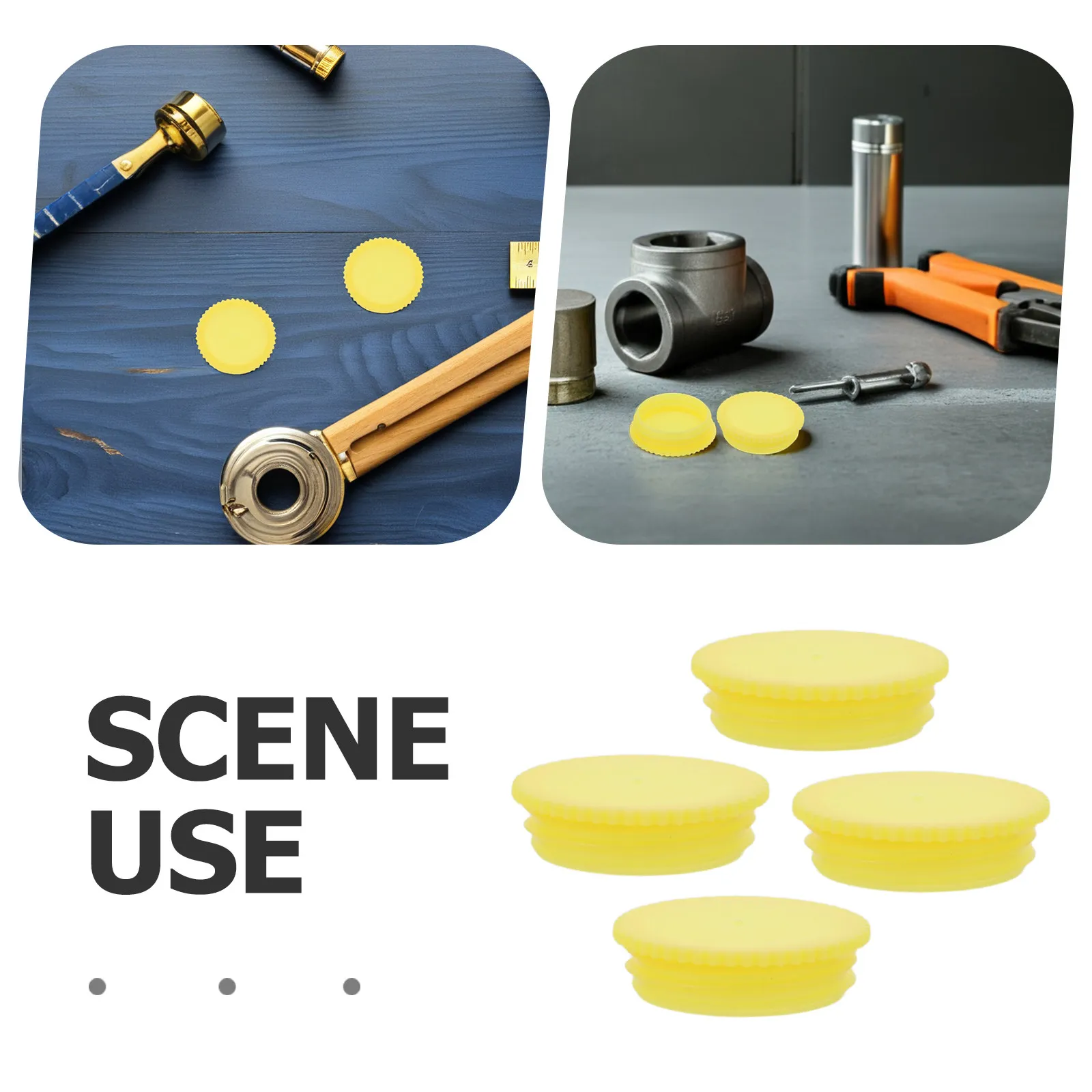 20pcs Corrugated Pipe Dust Caps – Plastic Round End Covers for Pipe Protection & Workshop Maintenance