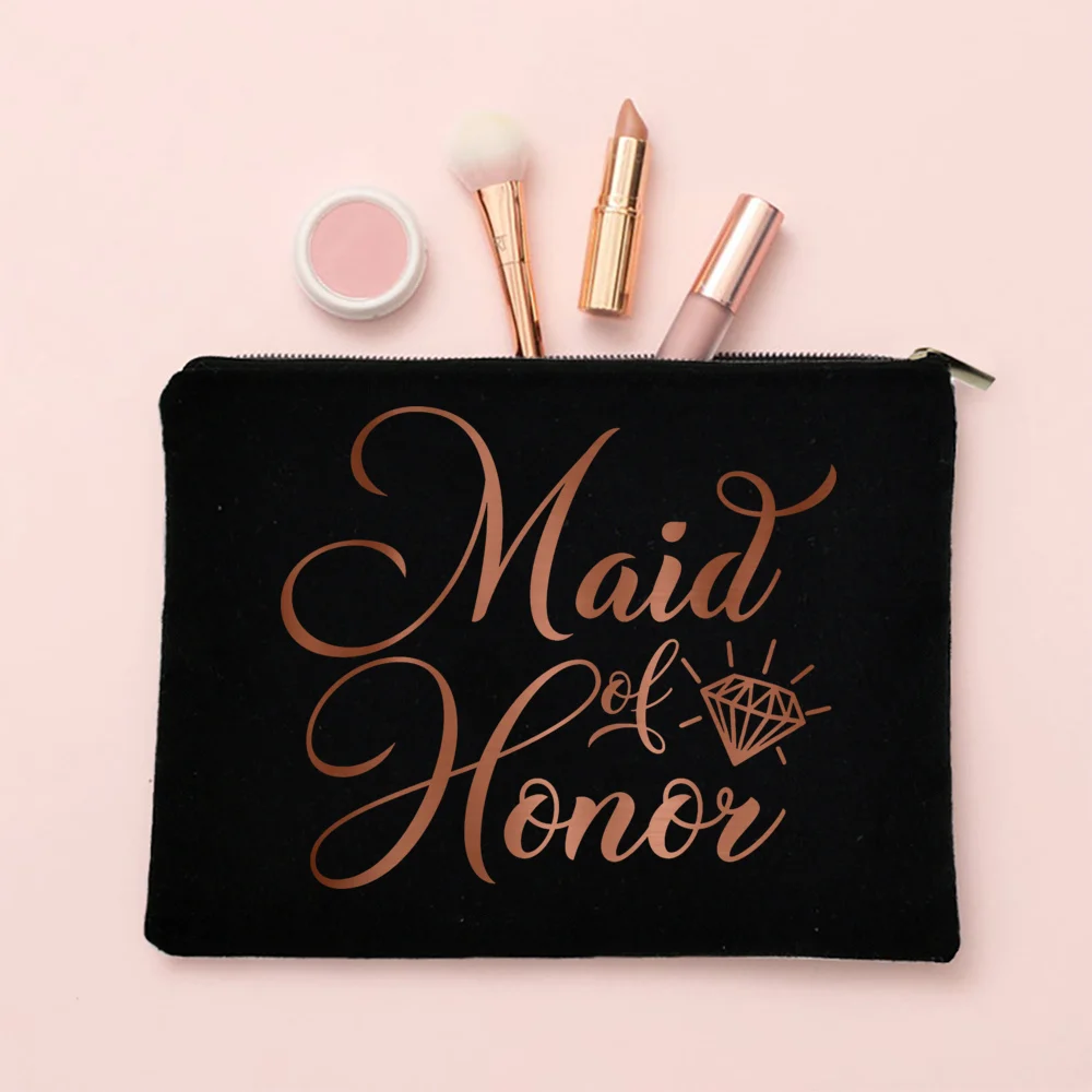 Team Bride Make-up-Tasche, Junggesellenabschied, Kosmetiktaschen, Geldbörse, Brautjungfer, Toilettenartikel, Organizer, Tasche, Geschenke für Hochzeit, Brautparty – Detail 10